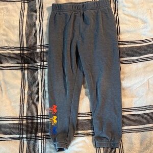 Under Armour Kids Charcoal Joggers with Multicolor Logo